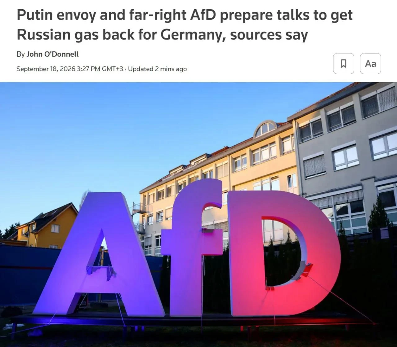 ⚡️Российский газ снова хотят пустить в Германию, АдГ готовит переговоры с Москвой, — Re...