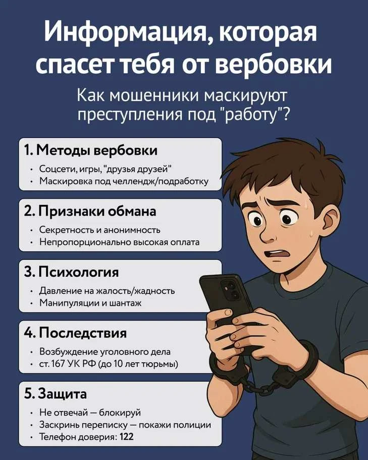 🔒 Подростки и диверсии: как не стать жертвой манипуляций

Всё чаще подростков втягивают в противопр