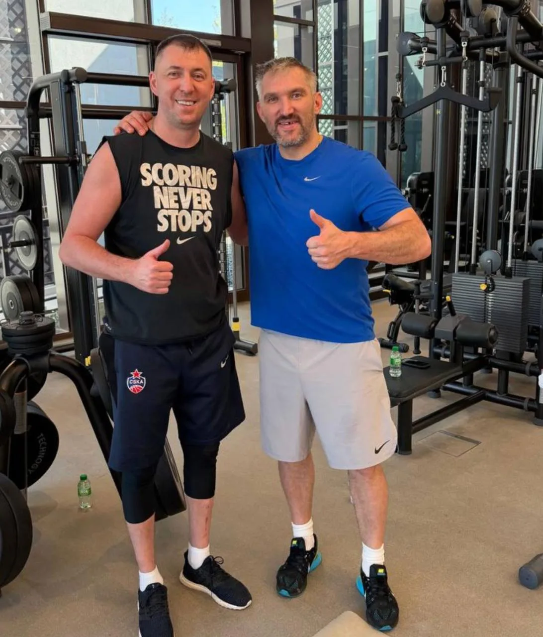 Потренировались с Фризи! 🏀🏒💪  ✅ RUSSIAN MACHINE NEVER BREAKS