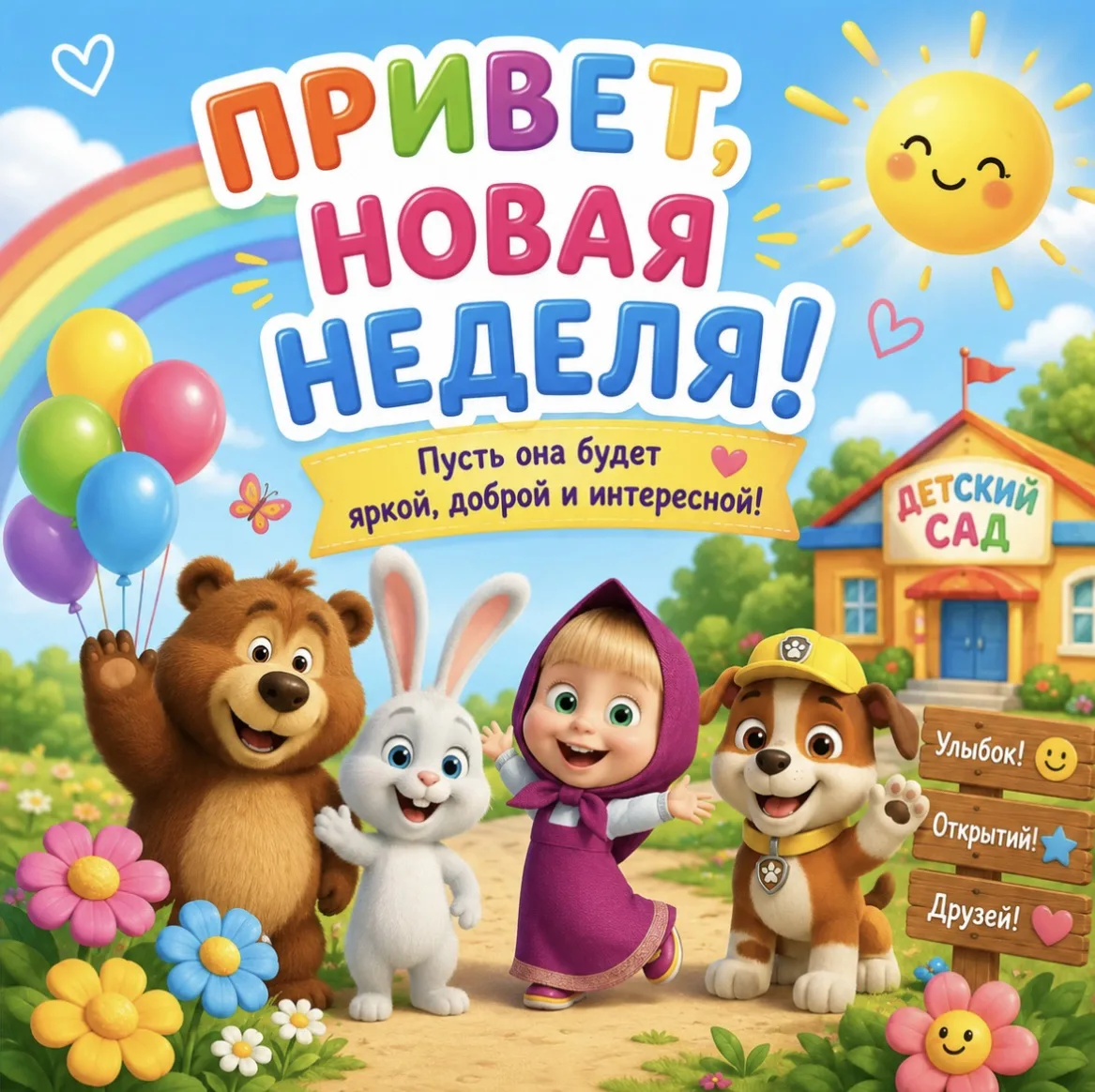 🌿 Доброе утро и отличной недели!

Пусть эта неделя принесёт нашим маленьким исследователям новые от