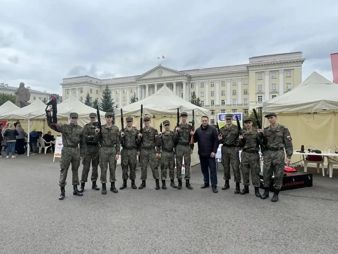 Студенты СГУС — курсанты Военного учебного центра — приняли участие в региональном фест...