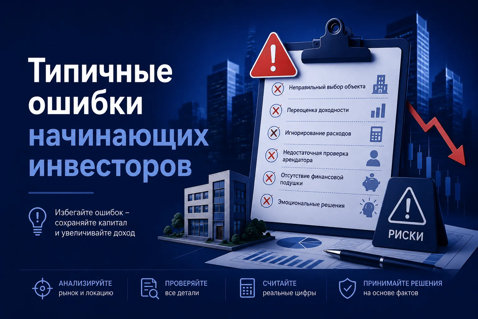Типичные ошибки начинающих инвесторов