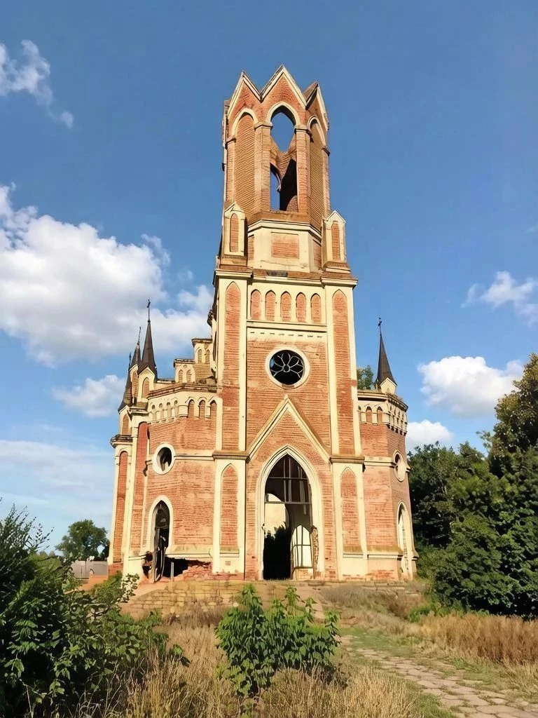 Представьте: бескрайняя степь, ветер гонит пыль, и вдруг среди травы — краснокирпичные ...