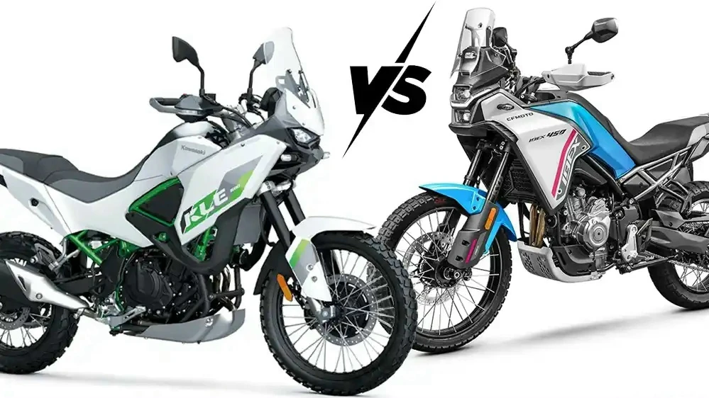 Kawasaki KLE500 vs CFMOTO Ibex 450 — битва малокубатурных турэндуро