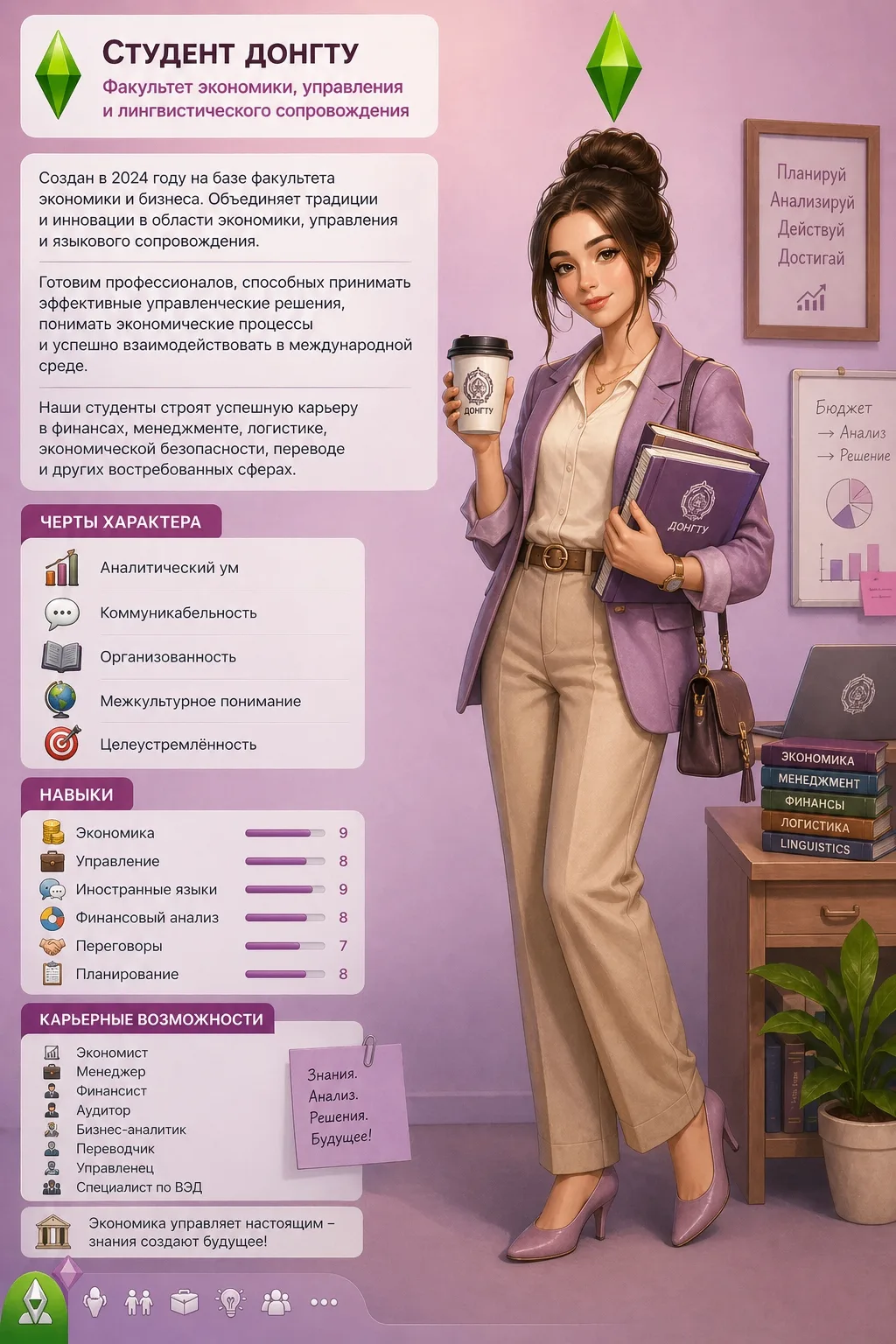 Факультеты ДонГТУ как персонажи Sims