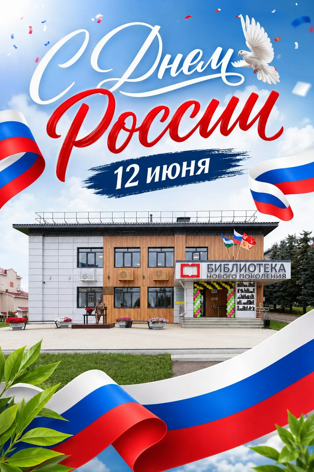 📚Уважаемые читатели!

💫Поздравляем вас с Днём России — праздником единства, гордости за нашу истор