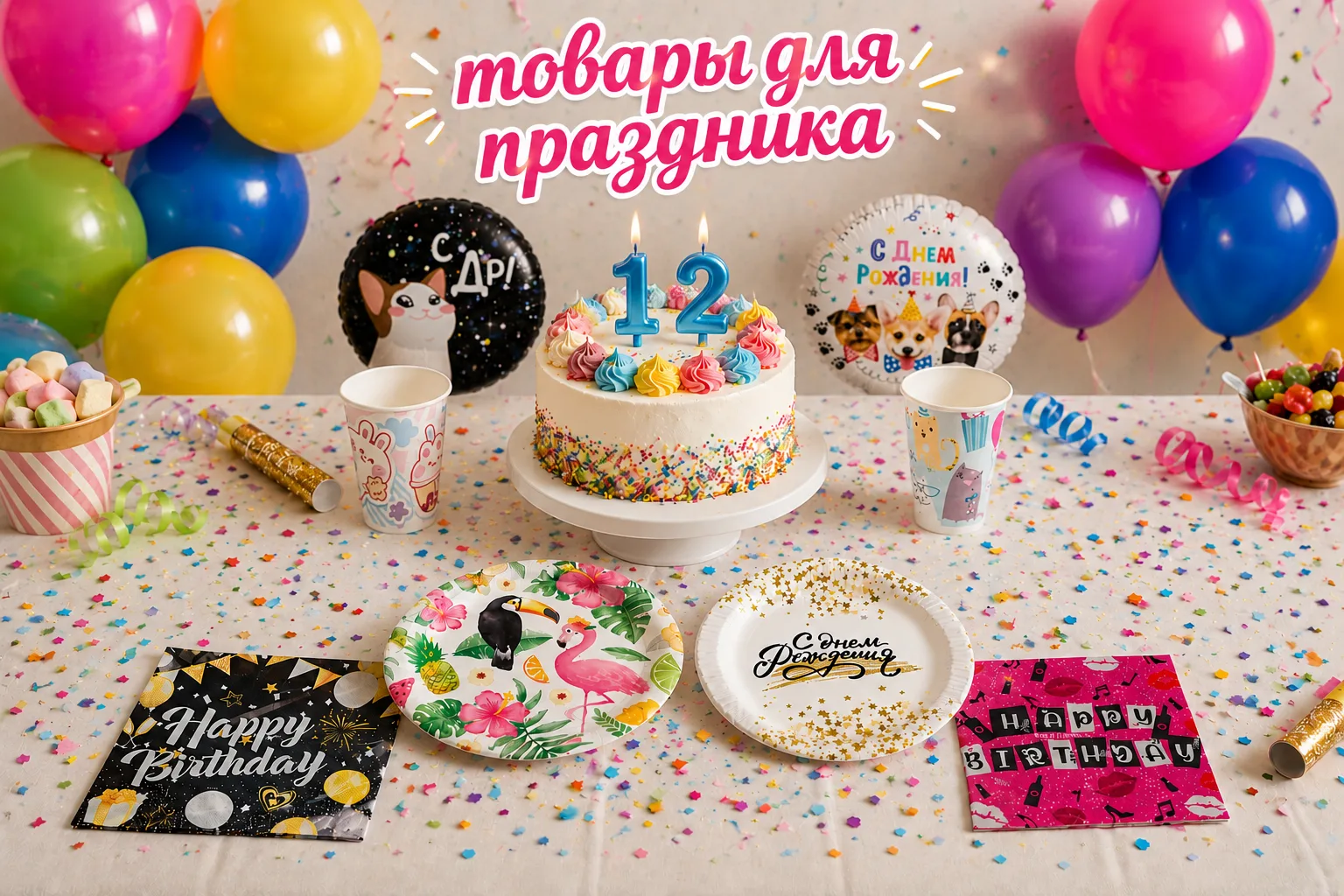 Праздник начинается с мелочей 🎉

День рождения, выпускной, семейный ужин или просто повод собраться