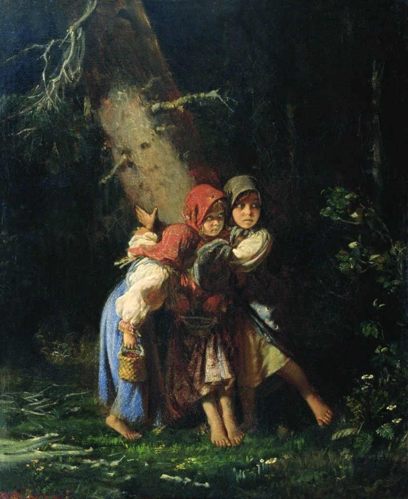«Крестьянские девочки в лесу», 1878.

— Корзухин Алексей Иванович
(1835-1894)

Бестиа́рий