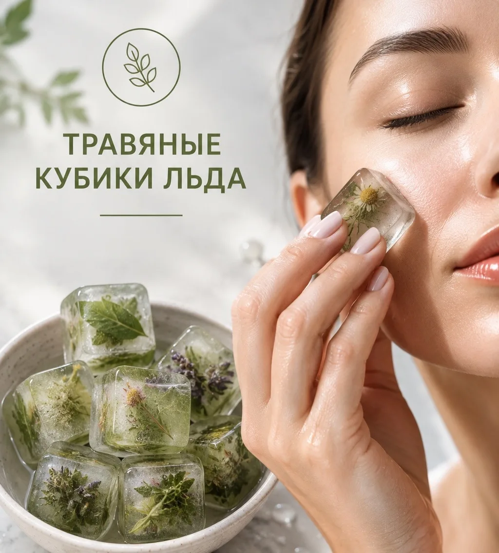 Травяные кубики льда: природный SOS для уставшей кожи