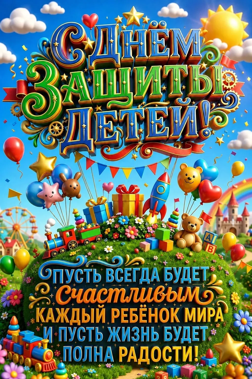 🎈Дорогие родители и гости канала!
🎈Поздравляем вас с Первым днём лета и с Днём защиты детей! 
🤍Се