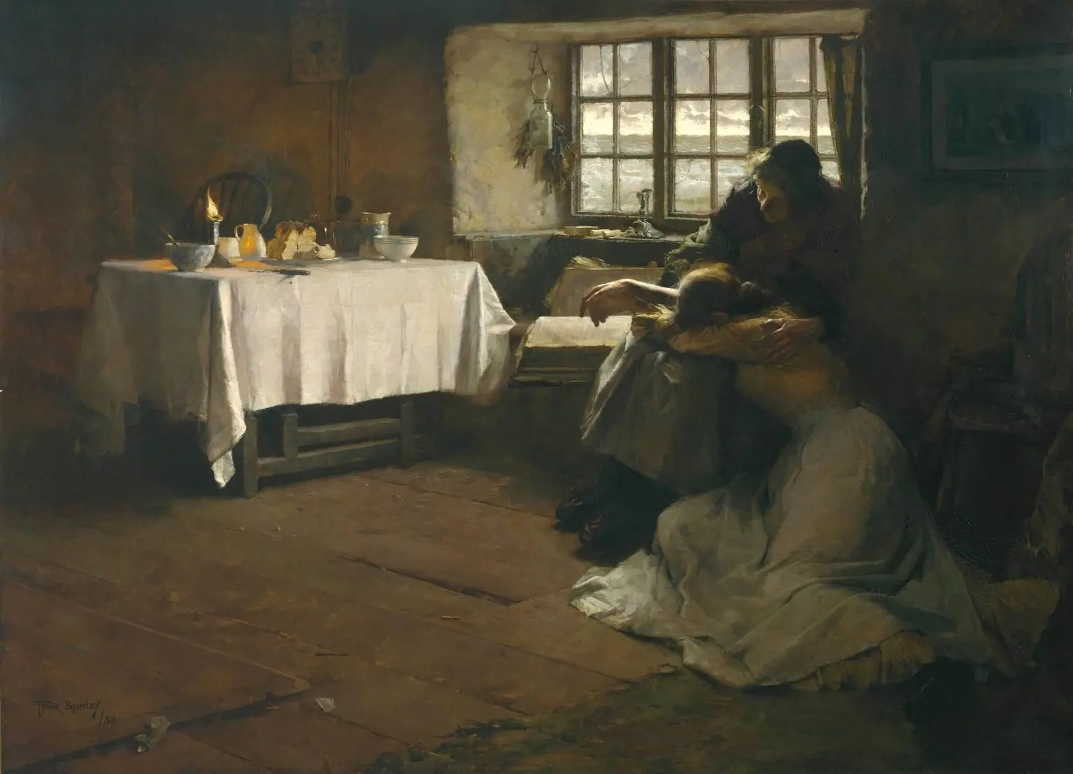 Безнадежный рассвет, 1888, 122х167
Фрэнк Брэмли (1857–1915)
Британская галерея Тейт, Лондон

Вы удив