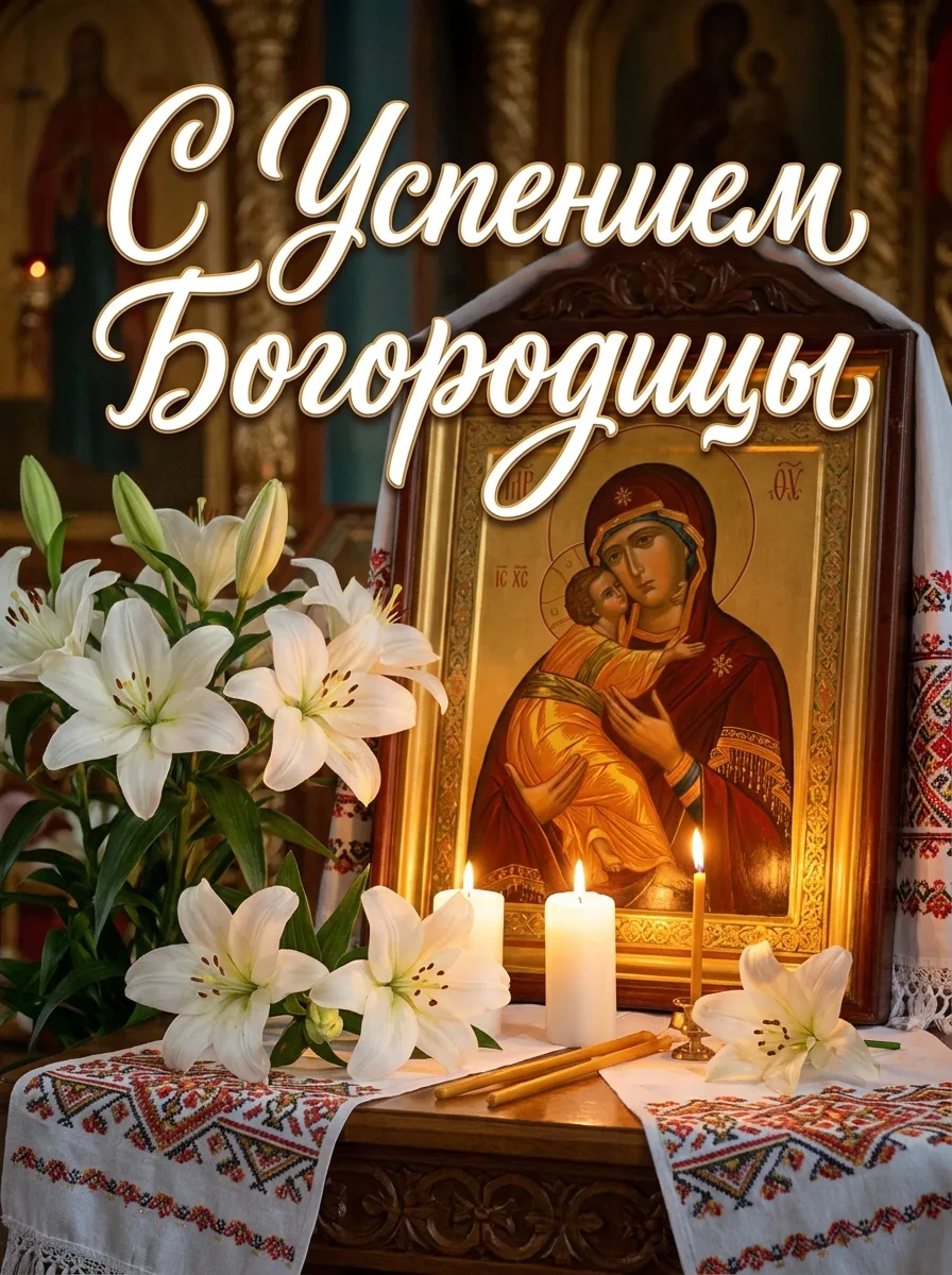 28 августа — Успение Пресвятой Богородицы, один из двенадцати главных праздников церков...