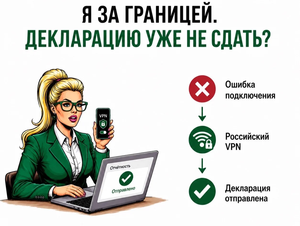 Я за границей. Декларацию уже не сдать?

Декларация готова, осталось только подписать. А ключ электр