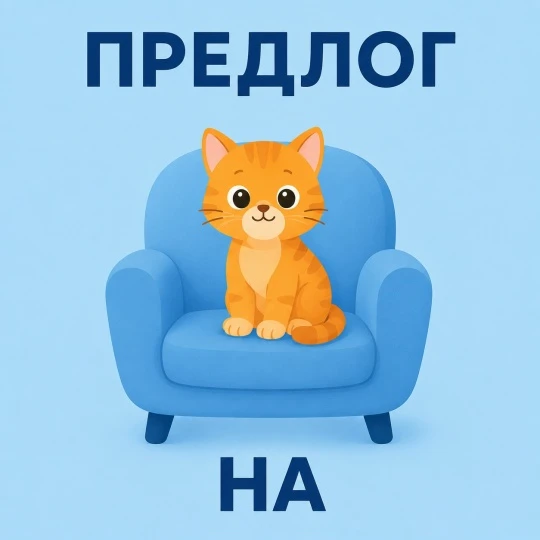 Учим предлоги вместе.