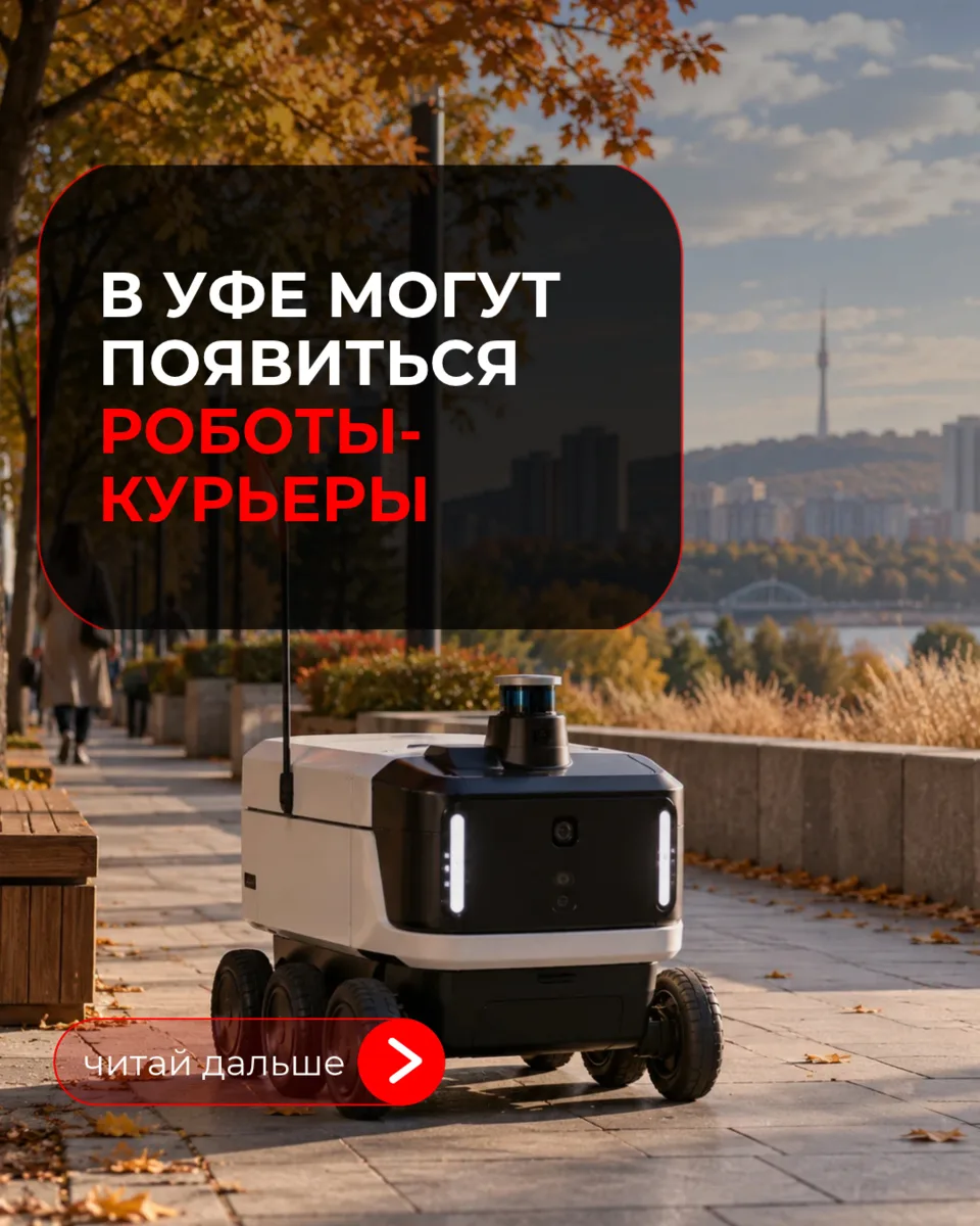 Башкирия вошла в эксперимент по доставке с помощью роботов