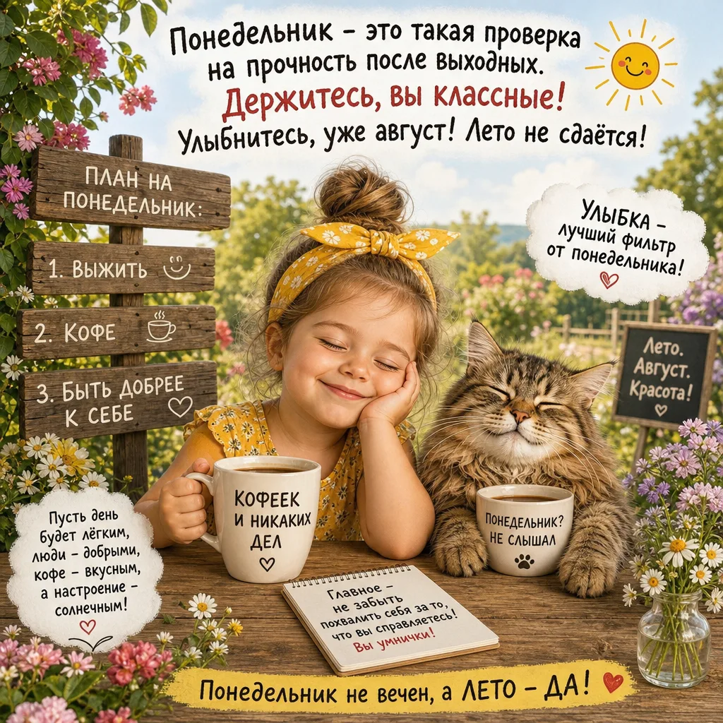 Заряжаемся хорошим настроением — оно точно пригодится!🤩