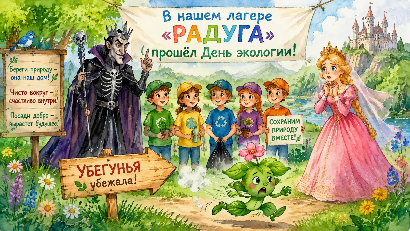 В нашем лагере «Радуга» прошёл "День экологии".🌳🌱🌿
