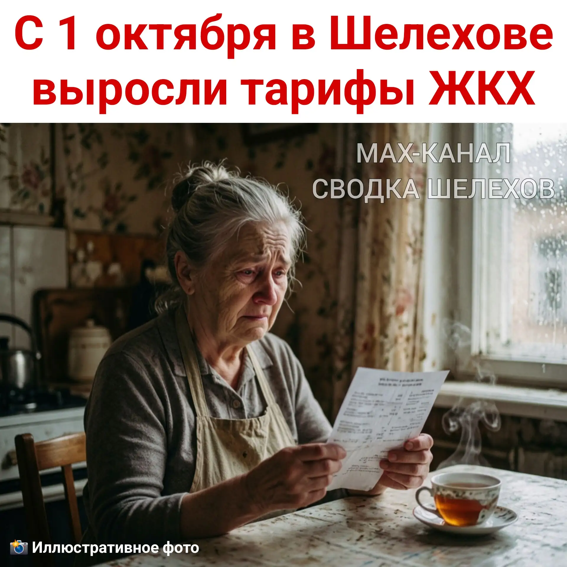 📊 С 1 октября в Шелехове выросли тарифы ЖКХ