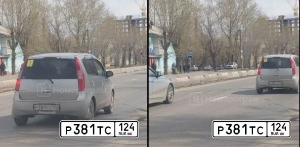 Камикадзе на малолитражке на Октябрьском мосту.