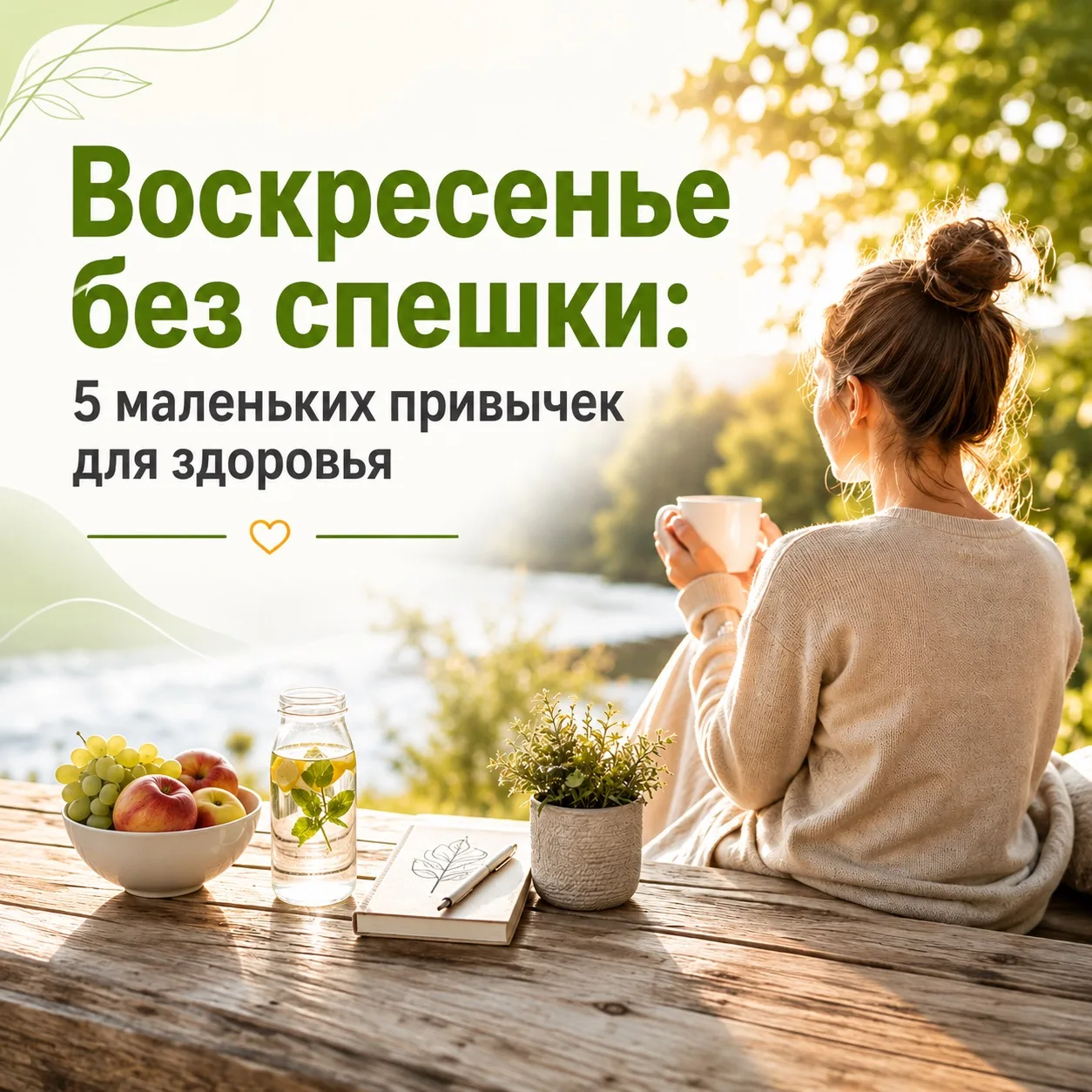 ☀️ Воскресенье без спешки: 5 маленьких привычек для здоровья