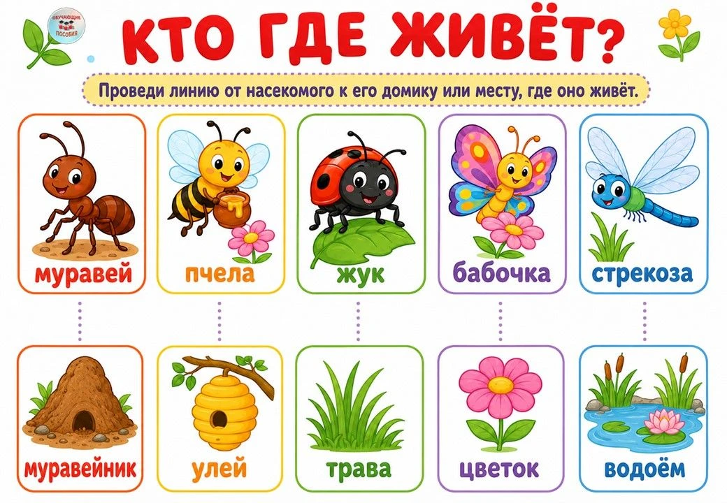КТО ГДЕ ЖИВЁТ? 🐜