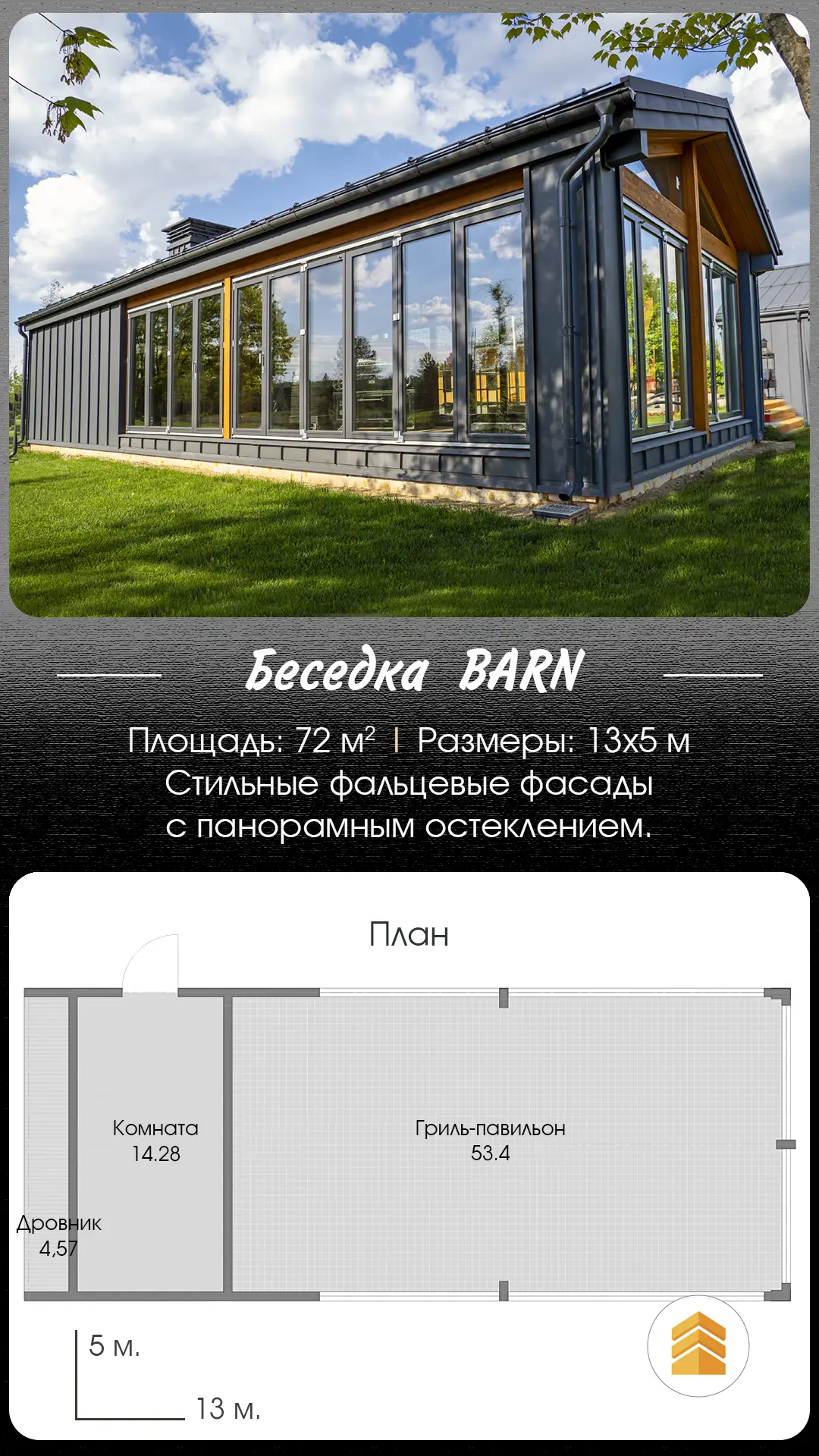Вам нужно что-то понадежнее: от ветра, дождя и града? Чтобы внутри: тепло и вкусно, а с...