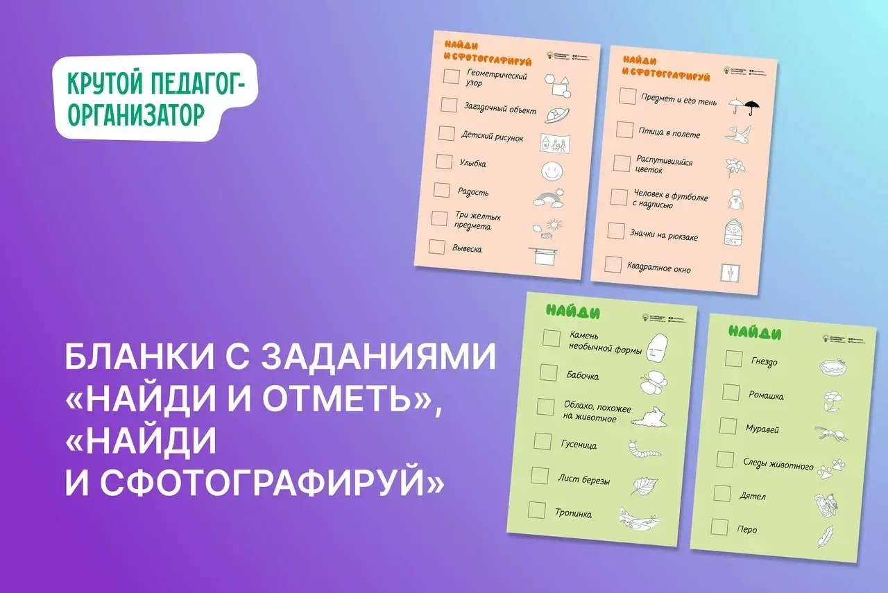 📸 Бланки с заданиями «Найди и отметь», «Найди и сфотографируй» — авторская разработка ...