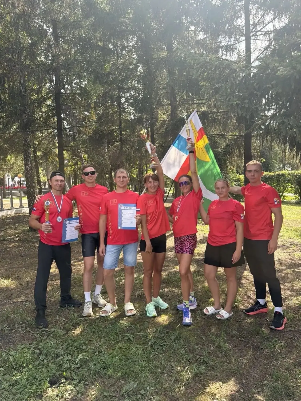 Команда города Оби завоевала серебро на областных играх ГТО.