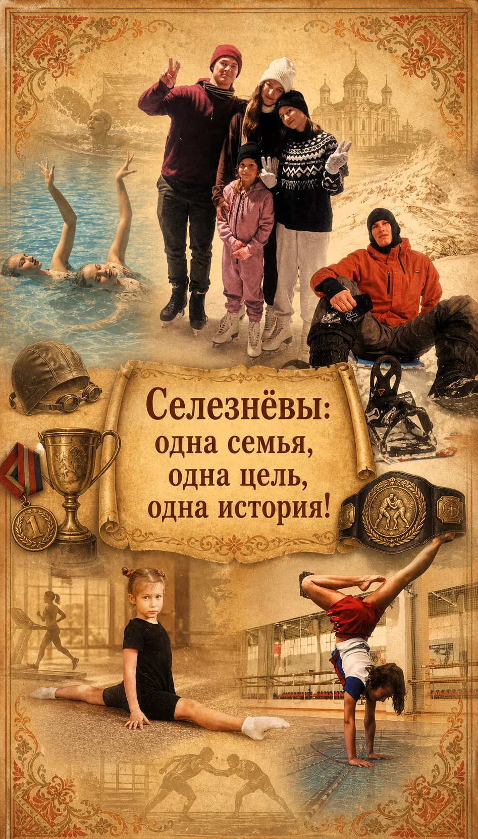 🤼‍♂️ 🏊‍♀️ От ковра до бассейна: спортивная династия Селезнёвых! ❤️

В семье Селезнёвых спорт — это