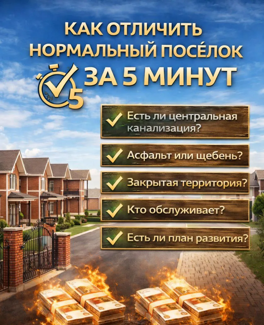 ⁉️ Как отличить нормальный посёлок за 5 минут