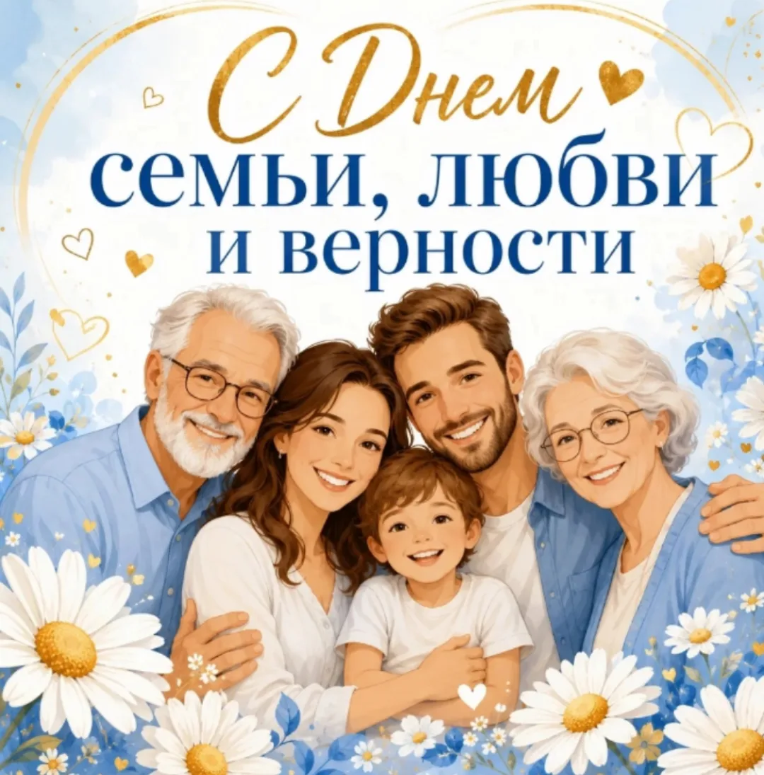С Днём семьи, любви и верности ❤️

Пусть в вашем доме всегда царят уют, взаимопонимание и счастье. Б