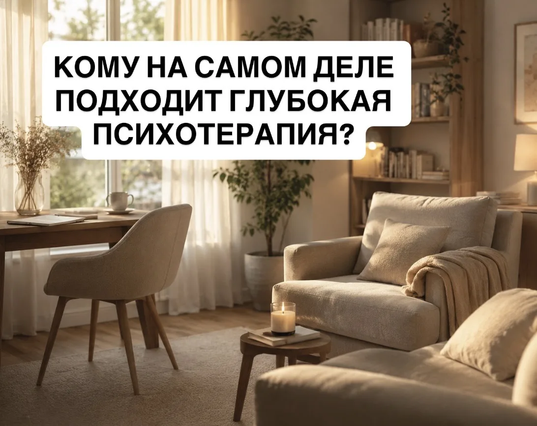 КОМУ НА САМОМ ДЕЛЕ ПОДХОДИТ ГЛУБОКАЯ ПСИХОТЕРАПИЯ?