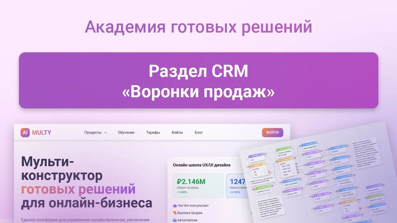 Видео-обзор нового раздела CRM "Воронки продаж"