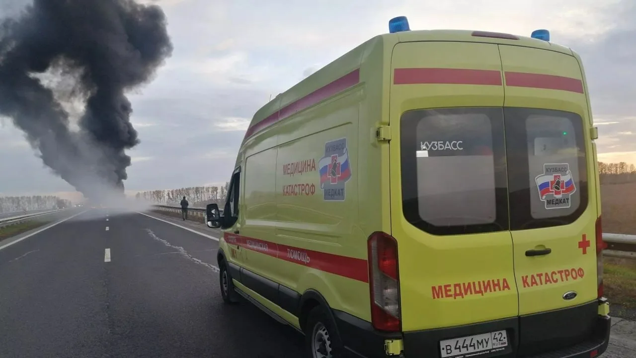 🚛 Столкновение грузовиков на трассе в Кузбассе