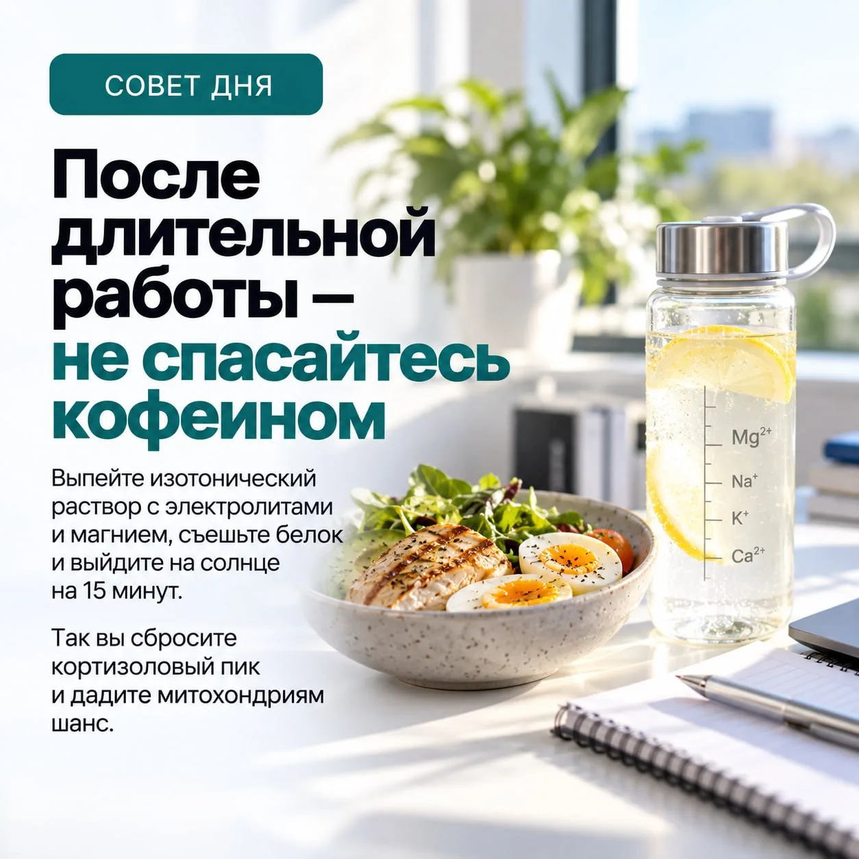 🩺 После длинной смены организму нужен не еще один стимулятор, а восстановление