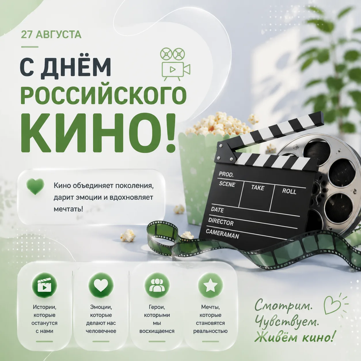 🎬 27 августа – День российского кино