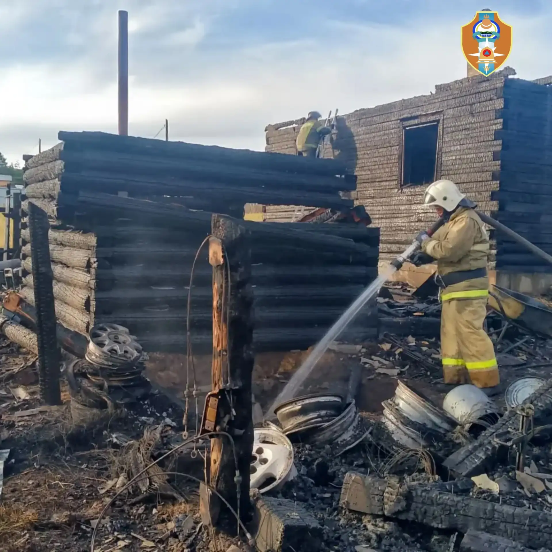 ⭕️Пожар в Заиграевском районе