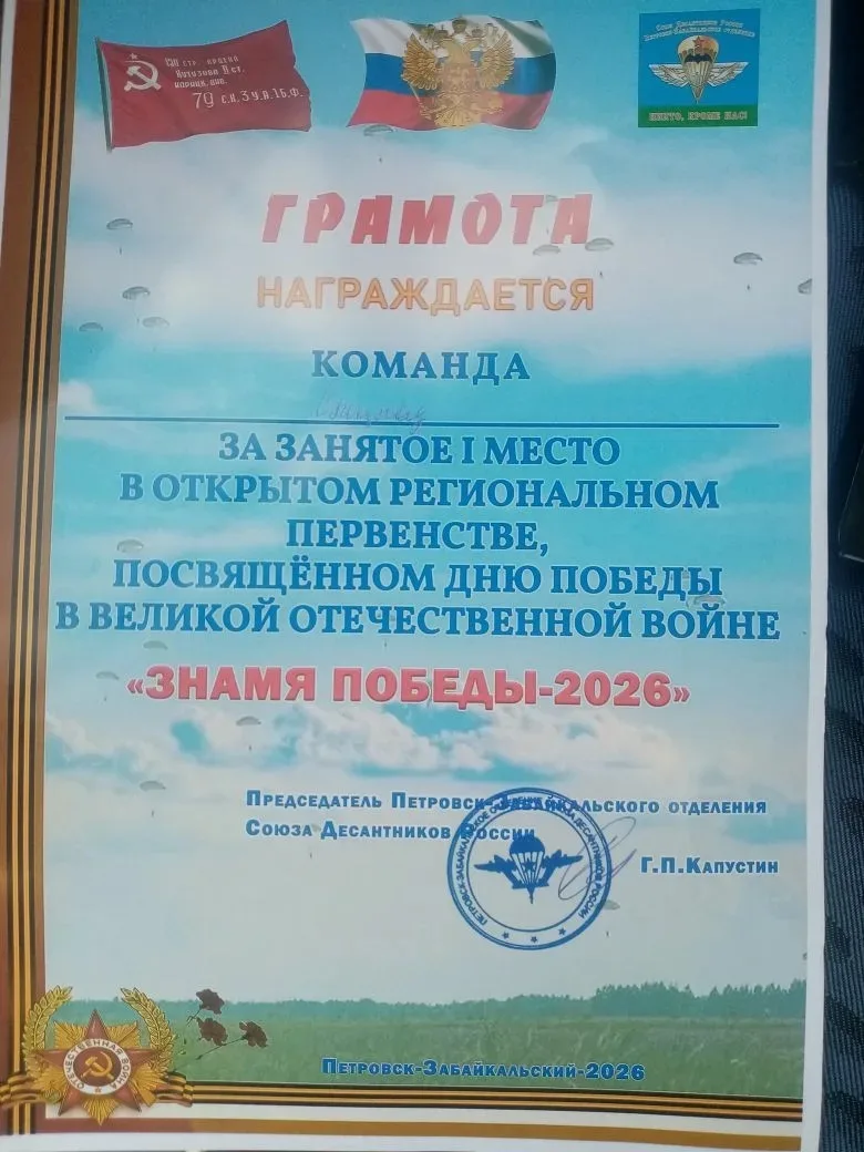 🇷🇺Поздравляем с победой отряд «Спецназ»!🎉🎉🎉