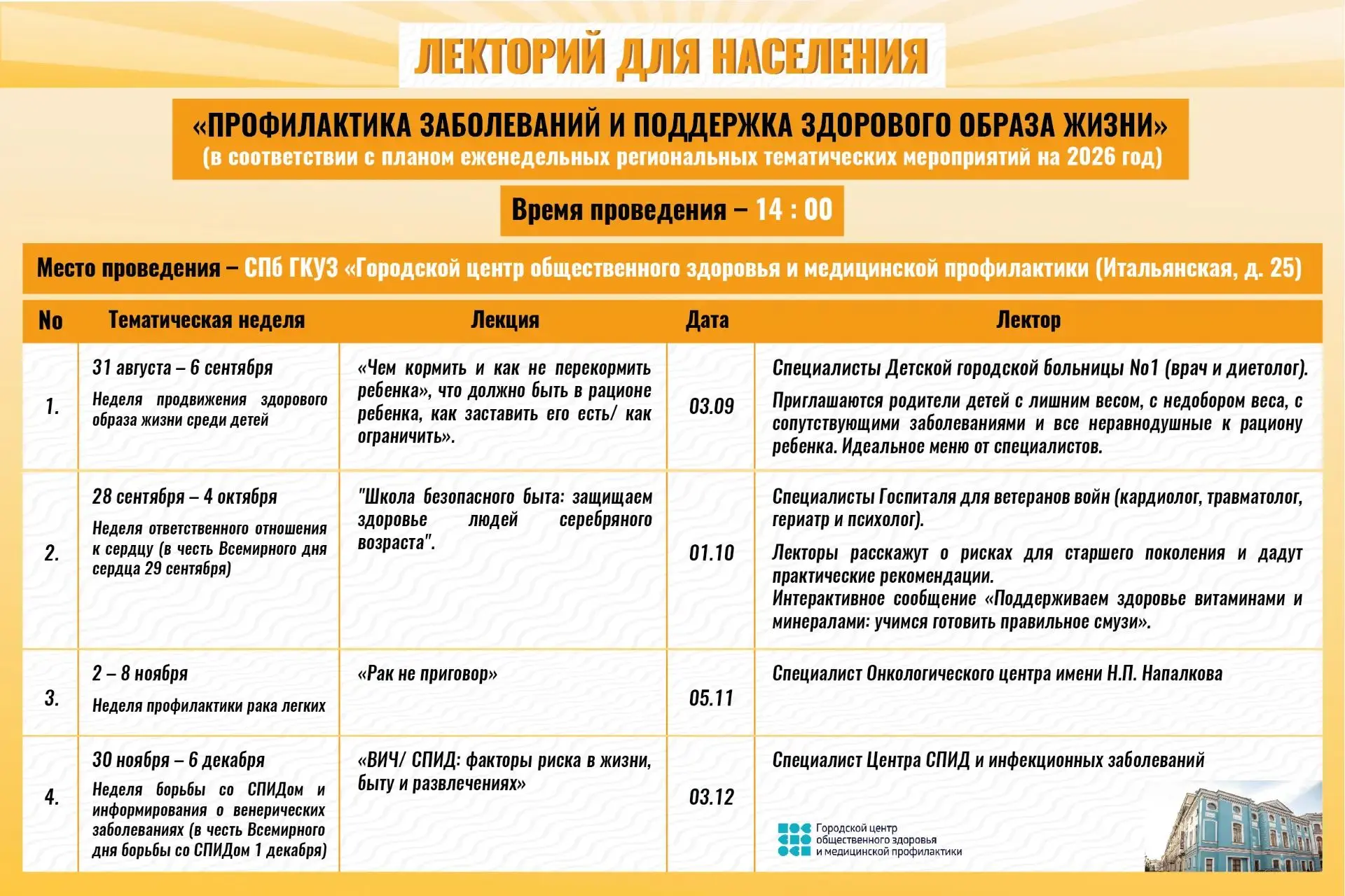 Лекторий для населения