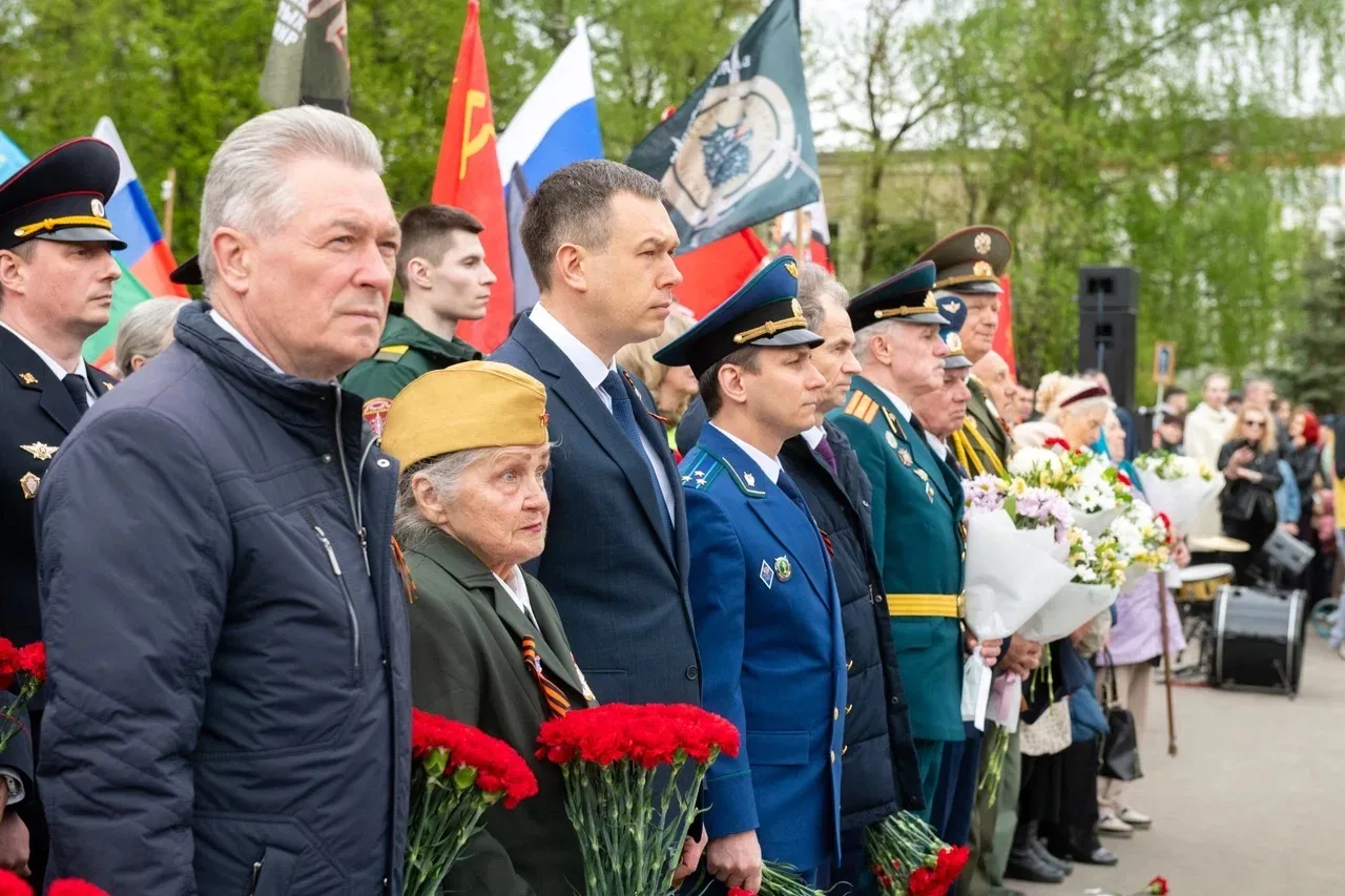 Принял участие в городском торжественном мероприятии, посвящённом 81-й годовщине Победы...