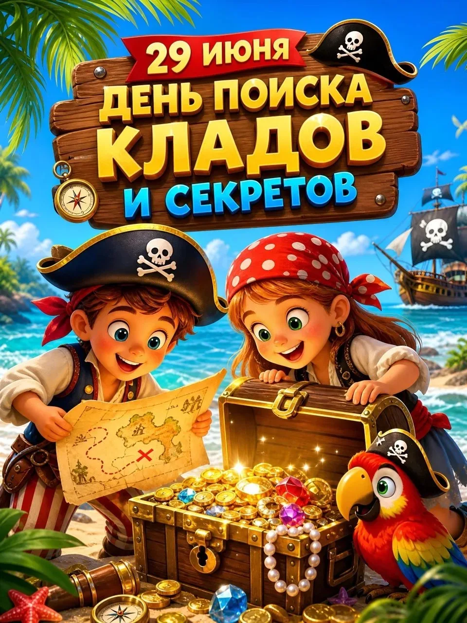 🔎День кладоискателей!🎁
🧐Сегодня в средней группе № 4 прошел - День кладоискателей. Оказалось, что