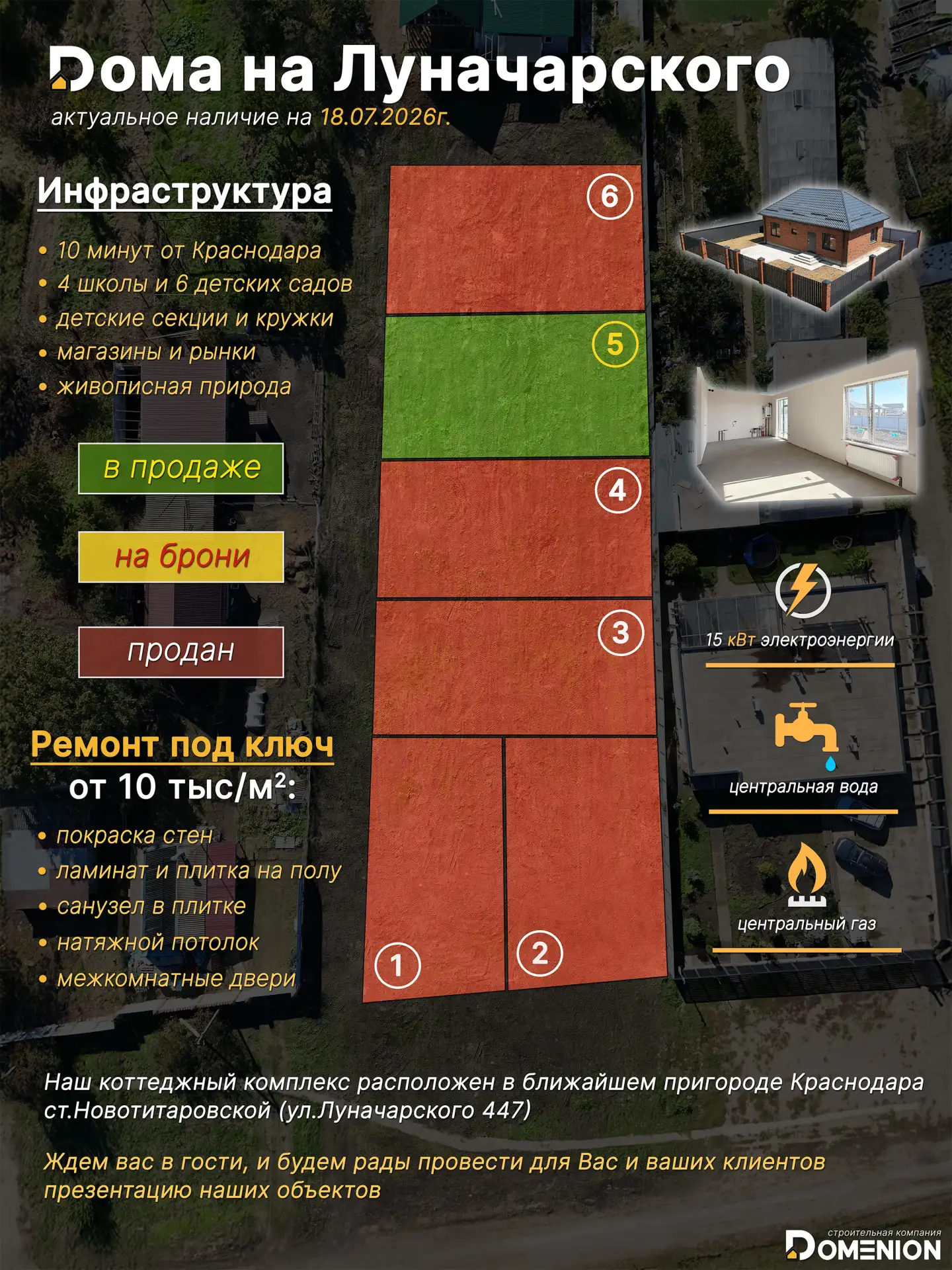 ⭐️ Дома на Луначарского ст.Новотитаровская