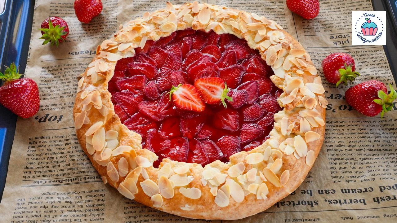 ⚡️Вкуснейшая галета с клубникой, для неё можно использовать разные ягоды или фрукты🍑🍓...