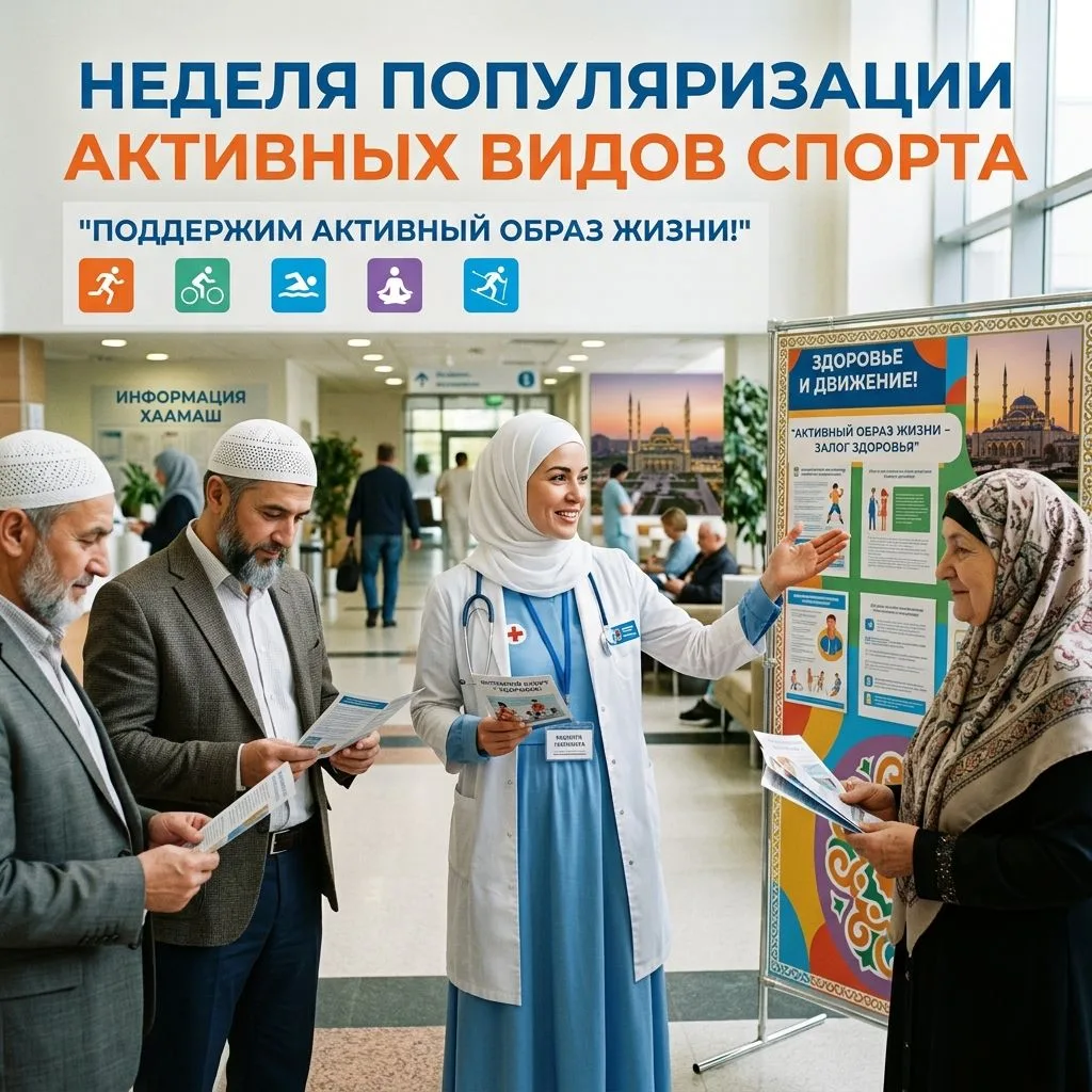 Врачи кабинета медицинской профилактики Клинической больницы №5 г. Грозного провели ряд...