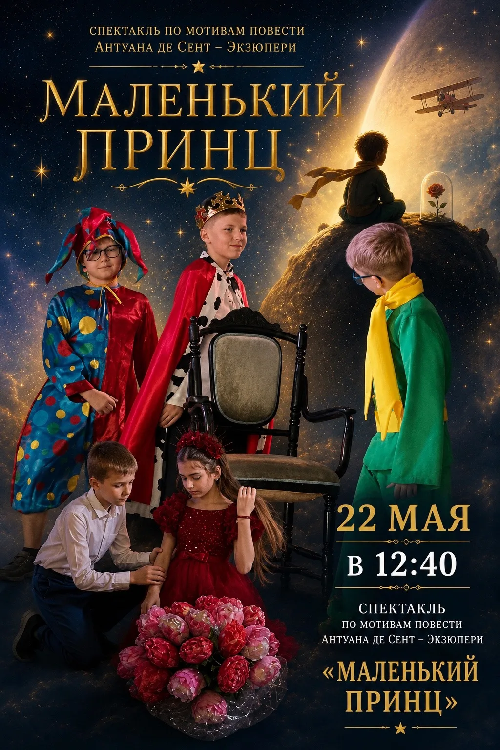 ⭐️ Зорко одно лишь сердце  🌿 В начальной школе прошла премьера спектакля «Маленький принц» по мотива