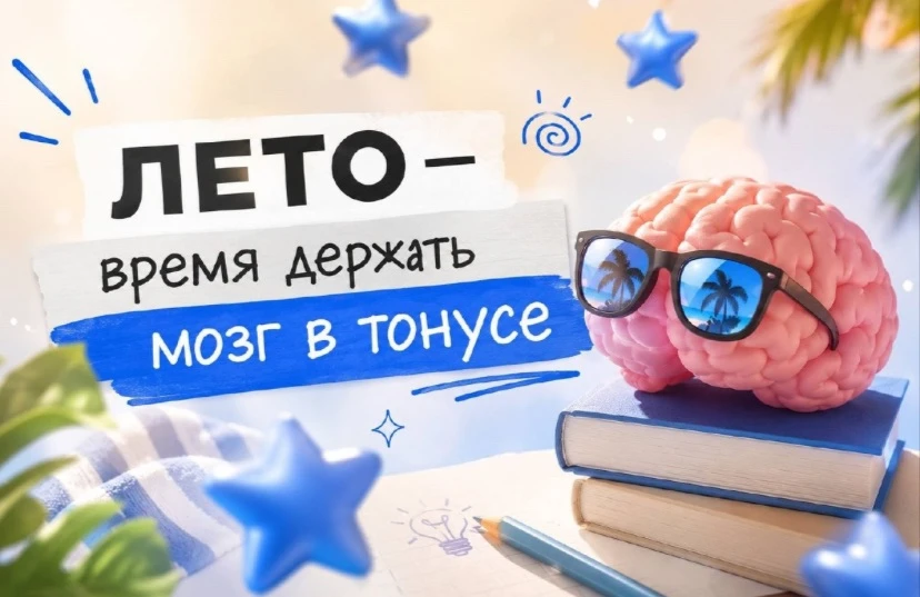 «Как сохранить мозг в тонусе без скуки: интеллектуальная разгрузка»
 
Лето — время отдыха, но после 