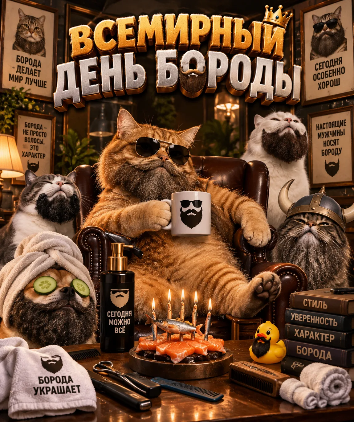 🧔‍♂️Со Всемирным днем бороды!