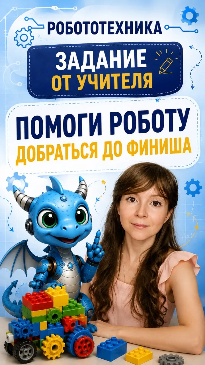 Начался новый учебный год, и у нашего робота тоже важная задача — вовремя добраться на ...