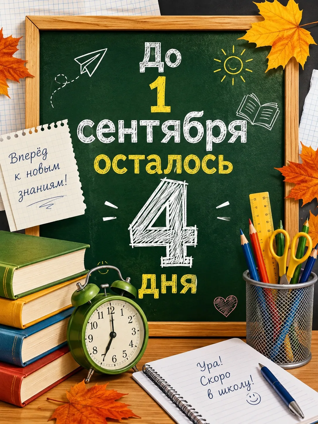 🌟 До 1 сентября осталось 4 дня!