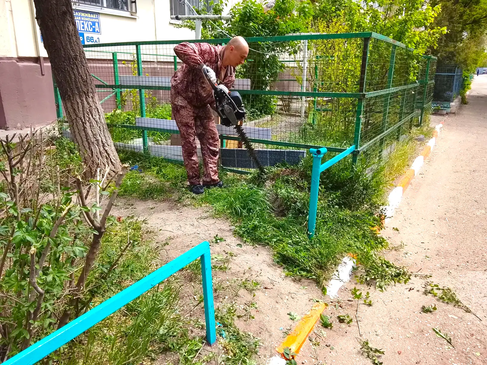 К новости «🌿 Зеленая геометрия двора!»